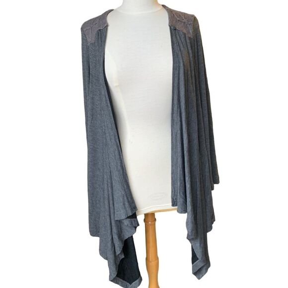 Chicos Zenergy Retreat Cable Knit Duster Cardigan Sweater Jacket Women’s L 2 - Picture 6 of 14